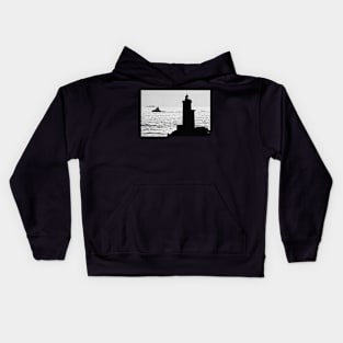 L'Abeille Bourbon et le Phare du Minou Kids Hoodie